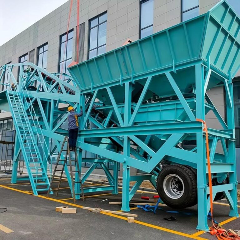 Image 1 of concrete batching plant manufacturer