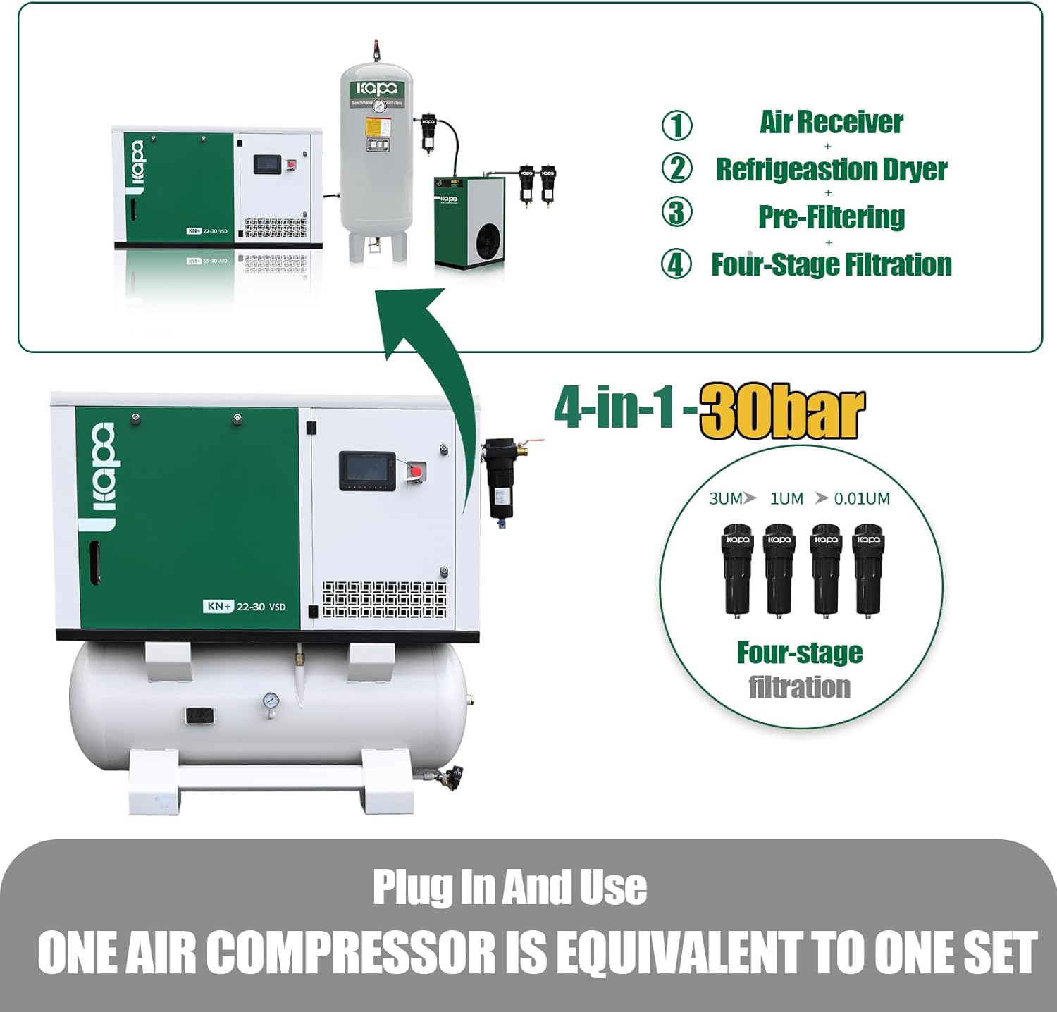 Step-by-step guide for kapa 30hp rotary screw air compressor,kapa 30hp air compressor review,rotary screw air compressor pros cons,best industrial air compressor for small business,should I buy a rotary screw air compressor,kapa rotary screw air compressor worth it - complete tutorial