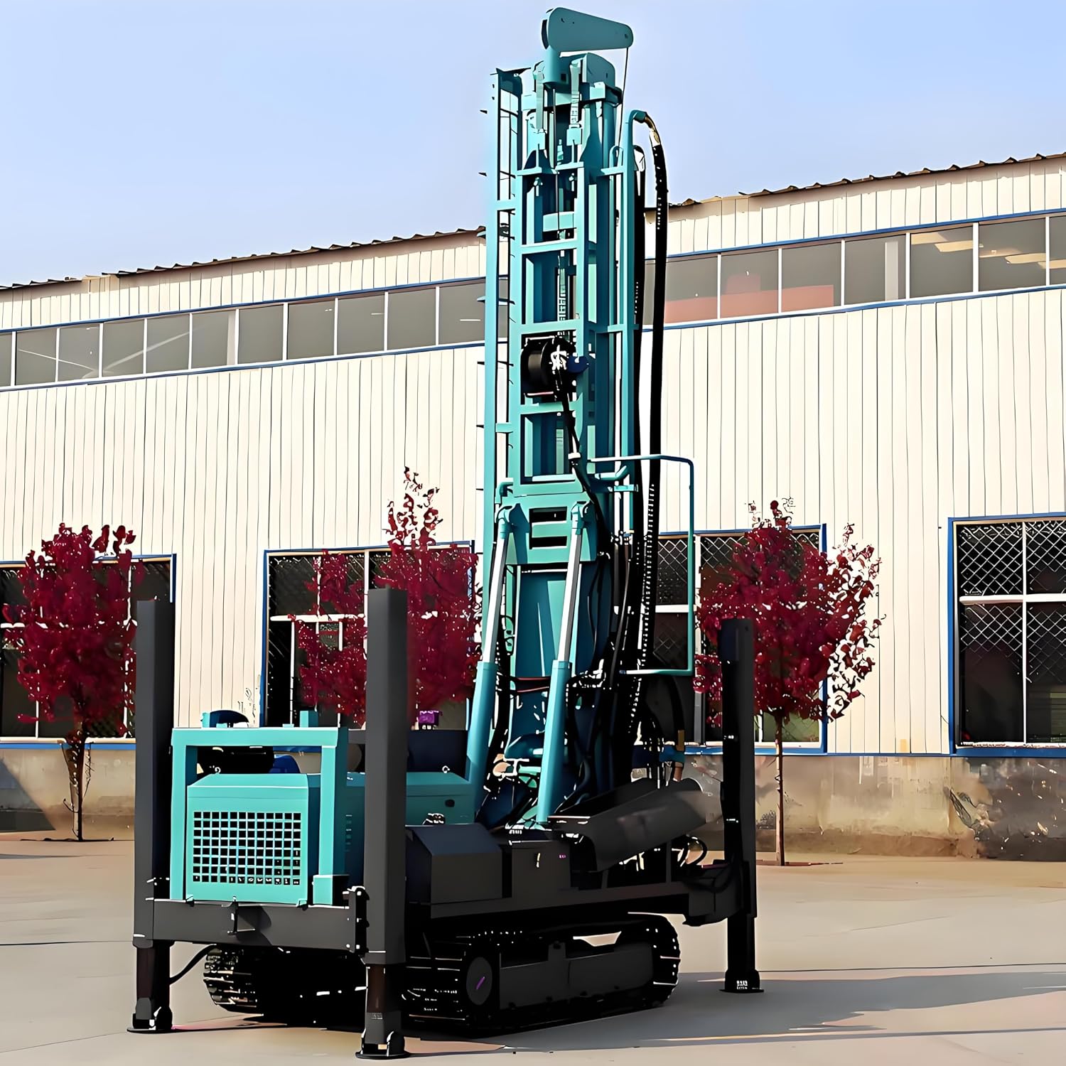 mini water well drill rig review,portable borehole drilling machine pros cons,crawler well drill machine worth buying,best compact mobile drill rig,should I buy a mini water well drill rig,ground drilling equipment for home wells unboxing and complete package contents