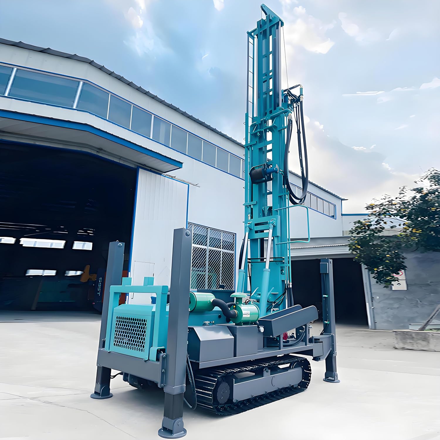 portable crawler water well drilling rig,best portable water well drill,crawler borehole drilling machine pros cons,should I buy a crawler drilling rig,portable water well drilling rig vs alternatives,geotechnical core drill machine worth buying unboxing and complete package contents