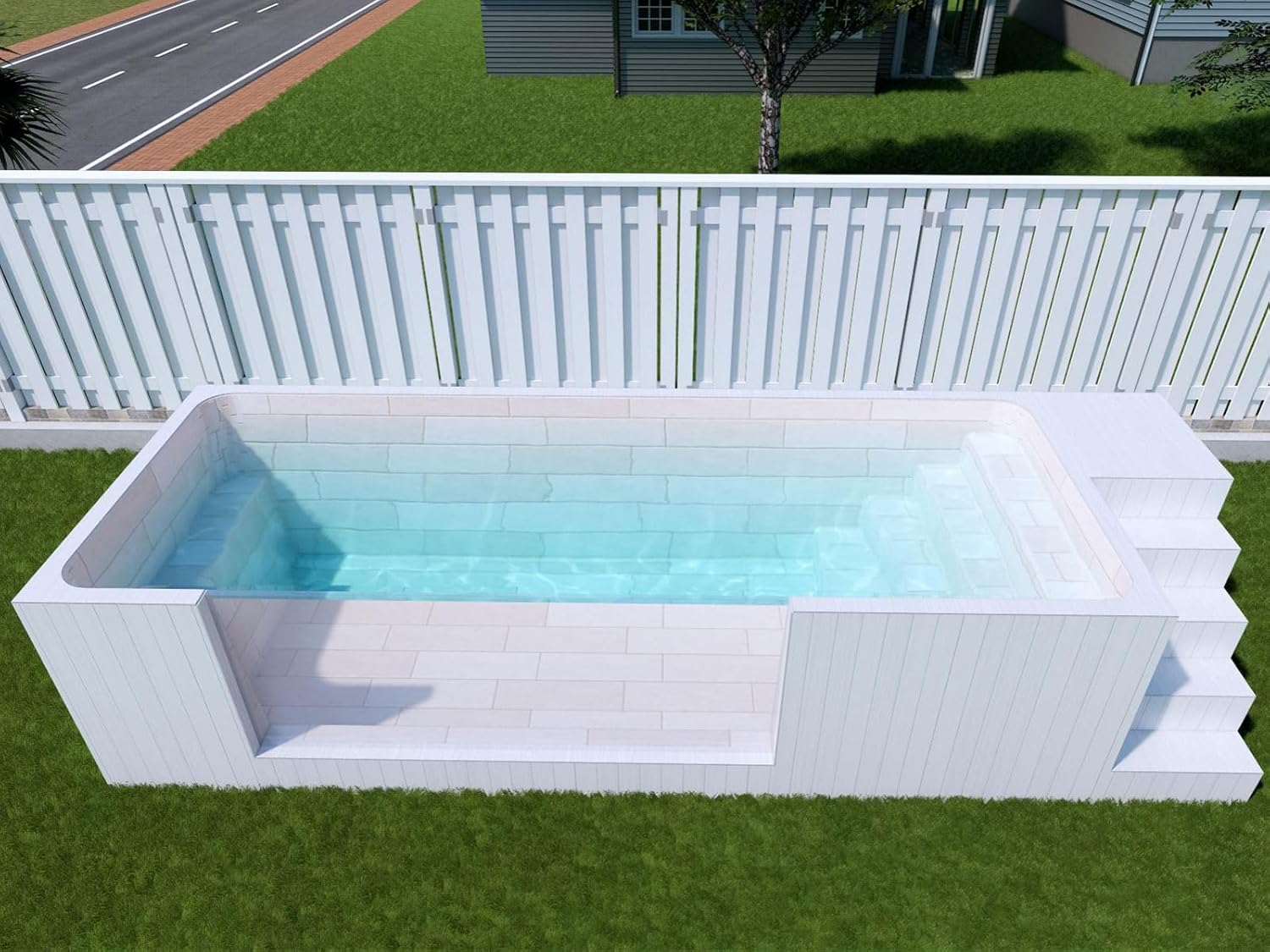 22ft fiberglass swimming pool,fiberglass pool installation,best fiberglass swimming pool,22ft pool worth buying,fiberglass vs vinyl pool,should I buy a fiberglass pool - detailed features and technical specifications