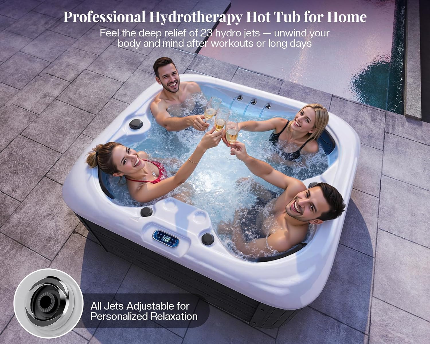 Step-by-step guide for Jocisland 4 person hot tub review,is Jocisland hot tub worth it,Jocisland hot tub pros cons,best 4 person plug and play hot tub,Jocisland hot tub vs alternatives,Jocisland outdoor hot tub features - complete tutorial