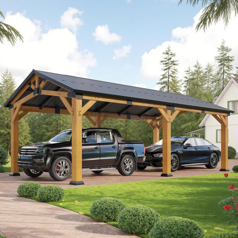 Image 1 of Jocisland cedar carport review