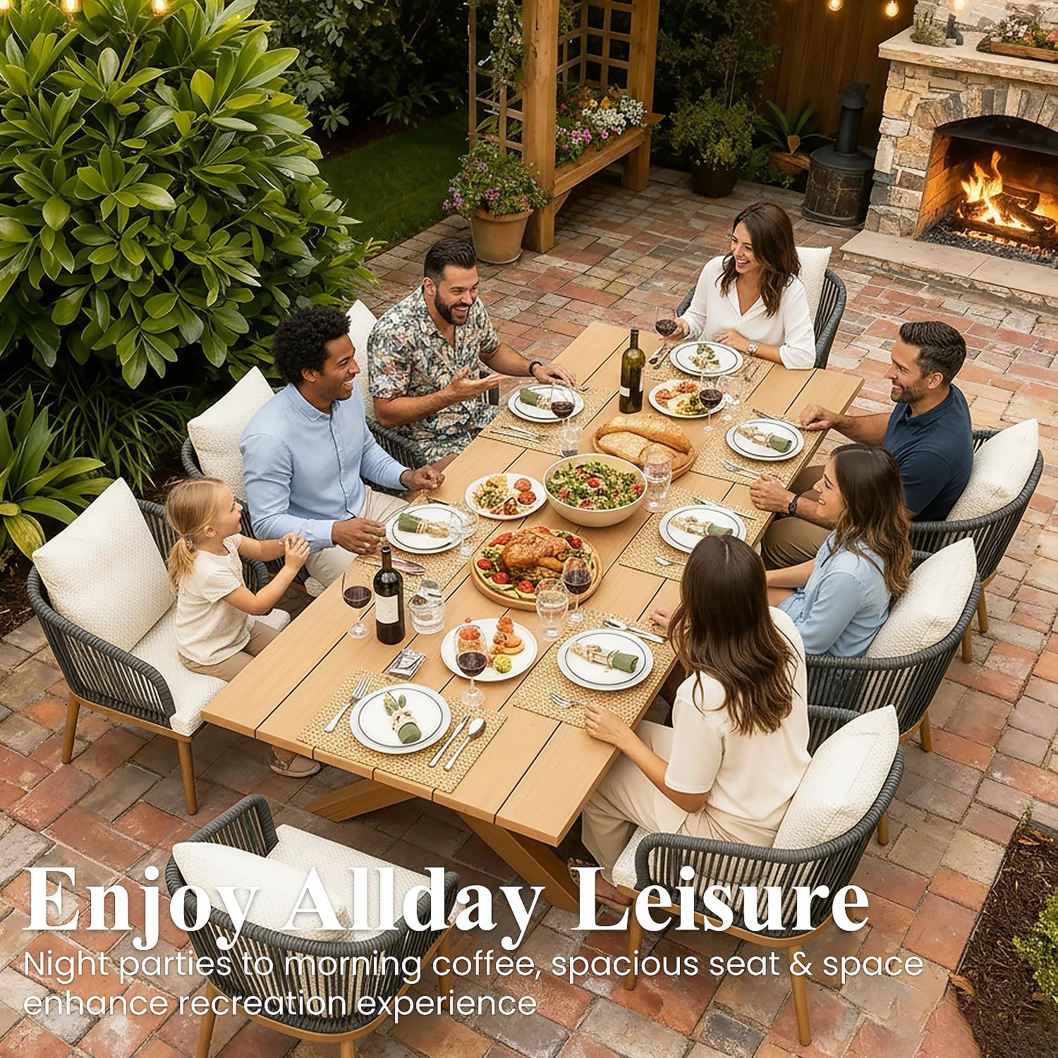 LayinSun patio dining set review unboxing and complete package contents