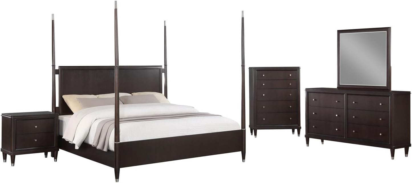 Niguel Brown 5-piece poster bedroom set review,Niguel Brown bedroom set review and rating,is Niguel Brown bedroom set worth buying,Niguel Brown poster bedroom set review pros cons,Niguel Brown bedroom set review honest opinion,Generic Niguel Brown bedroom set review verdict - detailed features and technical specifications