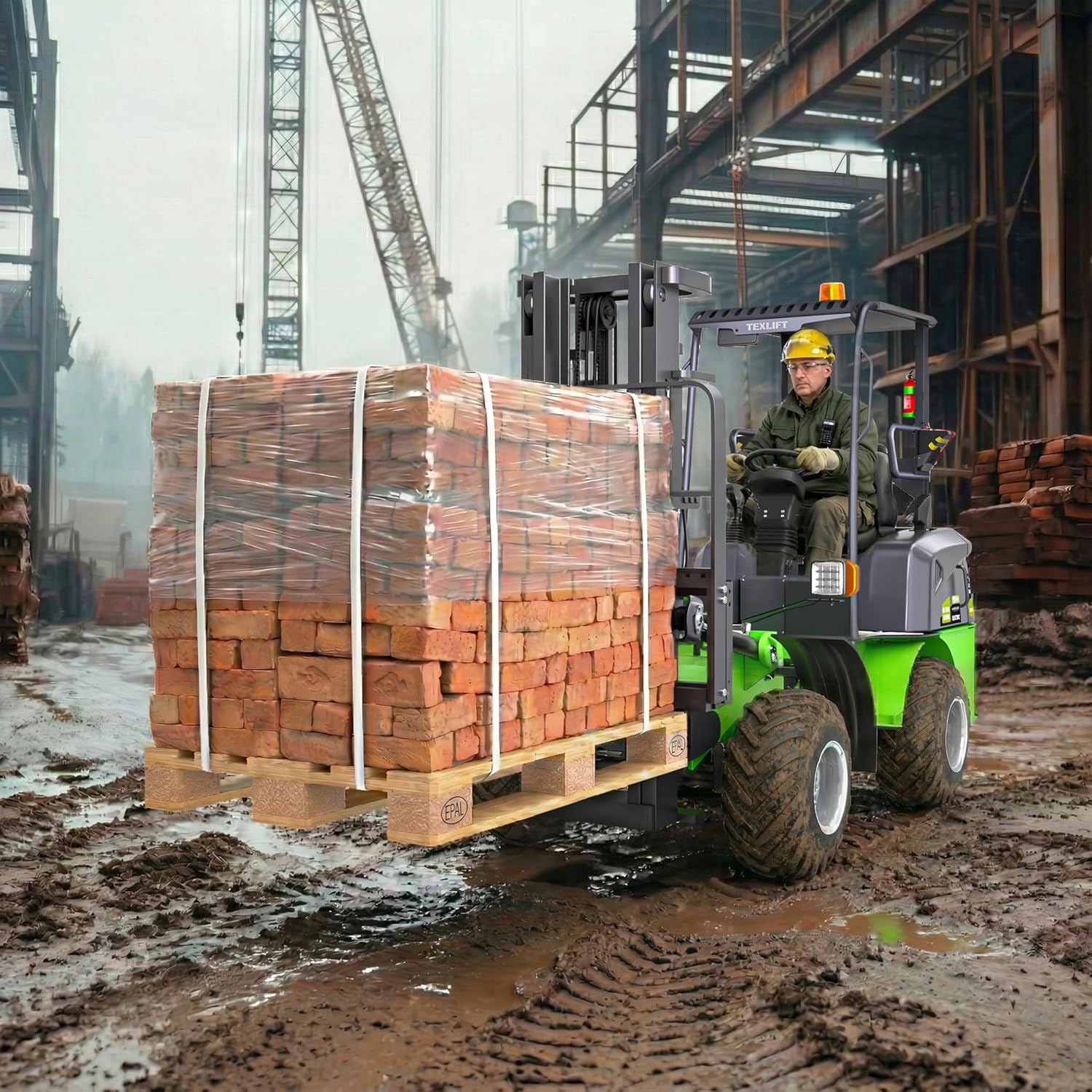TEXLIFT 2650 lb electric forklift,TEXLIFT electric forklift review,all terrain electric forklift 2650 lbs,TEXLIFT off road forklift pros cons,best outdoor electric forklift for uneven terrain,should I buy TEXLIFT lithium forklift performance testing and real-world results