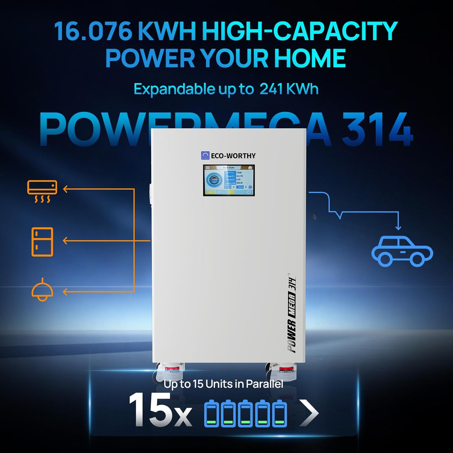 Step-by-step guide for best 48V 314Ah LiFePO4 battery,ECO-WORTHY Powermega review,48V 314Ah battery for home backup,LiFePO4 battery pros cons,should I buy 48V battery,best off-grid solar battery - complete tutorial