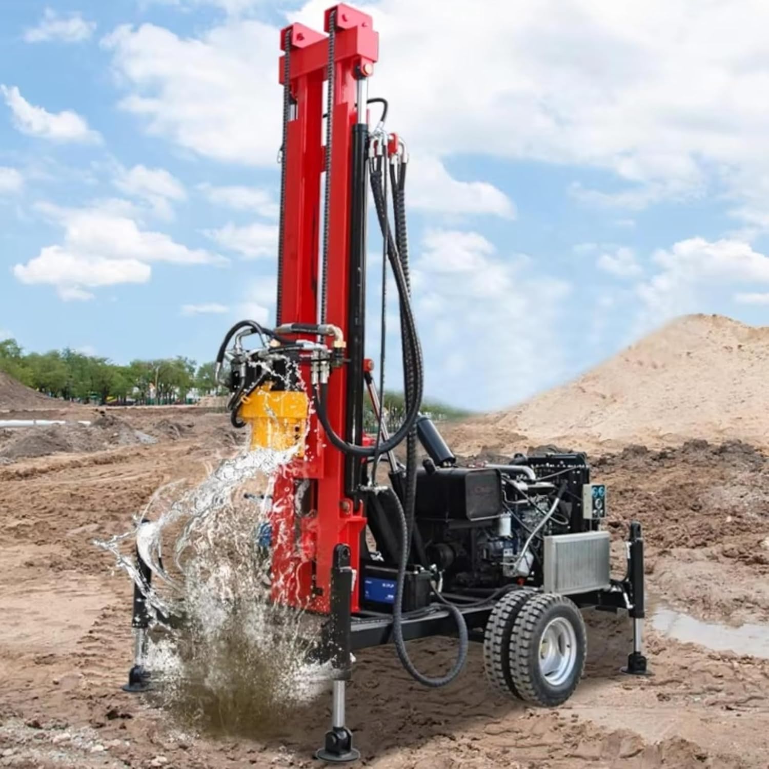 buy hydraulic water well drilling rig,best borehole drilling machine,hydraulic well drill worth it,compact well drilling rig pros cons,should I buy a portable well drill,all-terrain groundwater drill equipment - detailed features and technical specifications