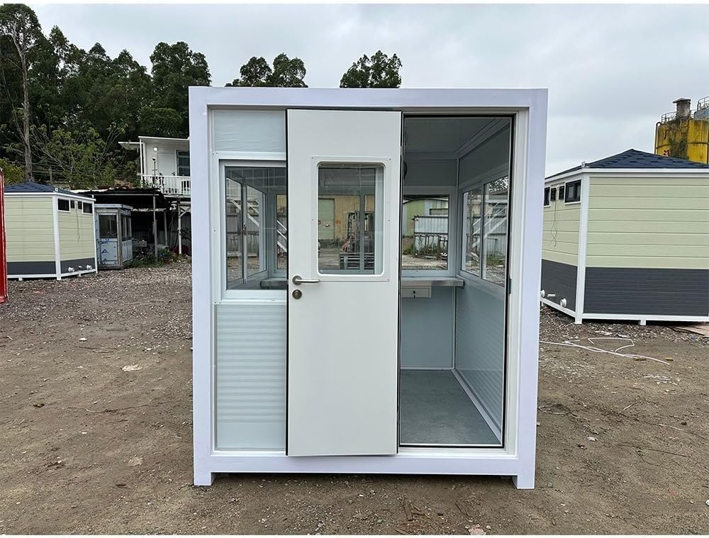 guard booth with AC and heating,buy security booth with AC,best portable guardhouse,guard shack pros cons,should I buy a guard booth,insulated security booth worth it unboxing and complete package contents