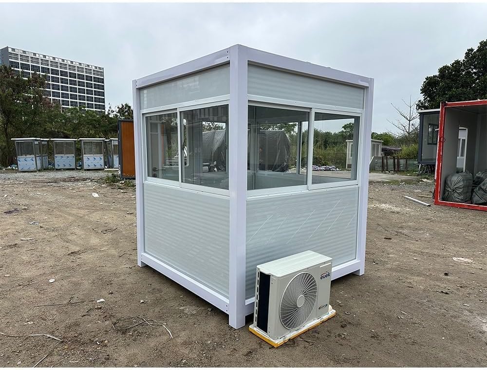 guard booth with AC and heating,buy security booth with AC,best portable guardhouse,guard shack pros cons,should I buy a guard booth,insulated security booth worth it performance testing and real-world results